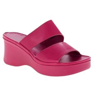 Naturalizer Women's Gen N-Rally Wedge Slide Sandals Pink Size 8 1/2